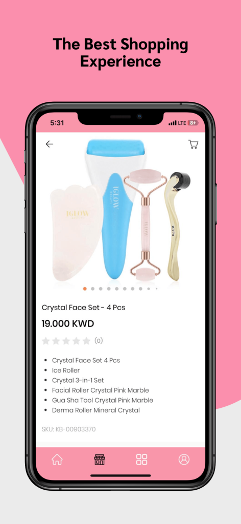 05 1290×2796 screen for Kuwait Boutique portfolio project